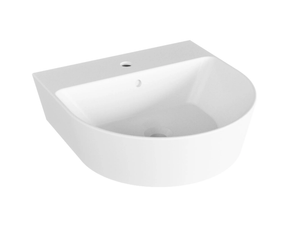 FORMA - Single wall-mounted ceramic washbasin _ Azzurra Ceramica